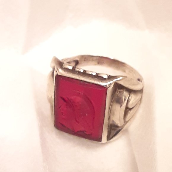 Other - Vintage sterling silver carnelian intaglio  ring